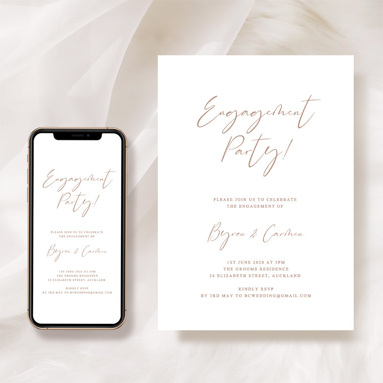 Engagement Party Invitation Template