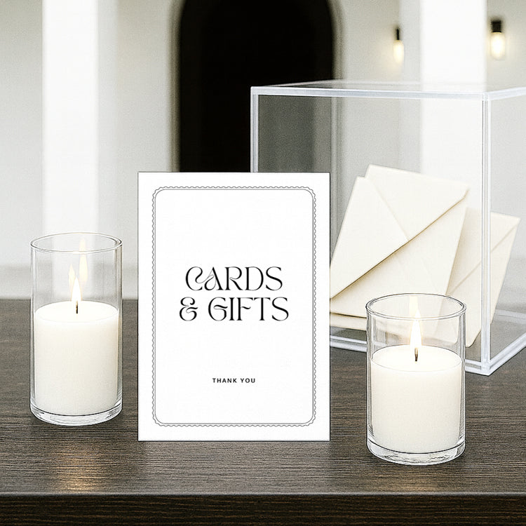 Erina - Wedding Cards & Gifts Sign