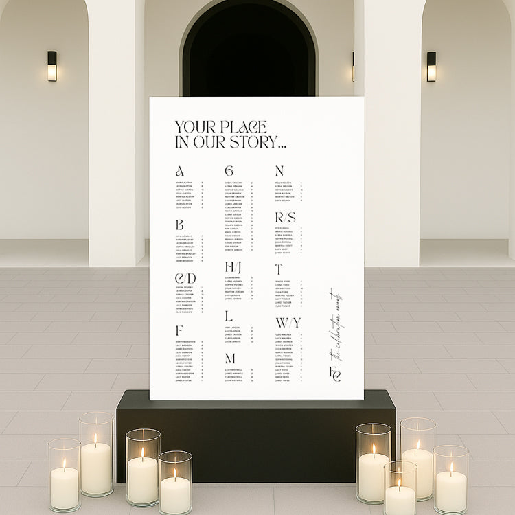 Erina - Wedding Seating Chart