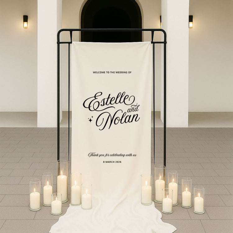 Estelle - Linen Welcome Sign