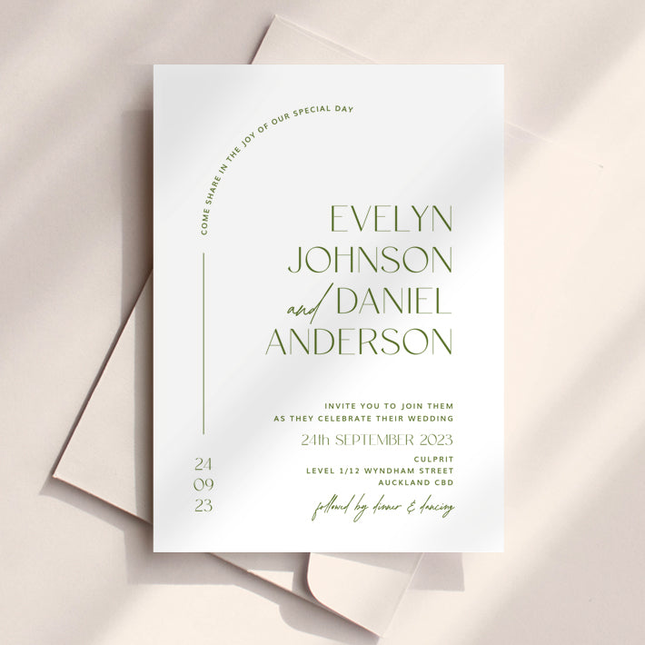 Evelyn - Wedding Invitation