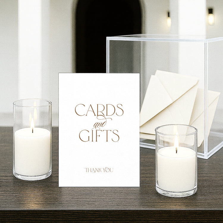 Evora - Wedding Cards & Gifts Sign