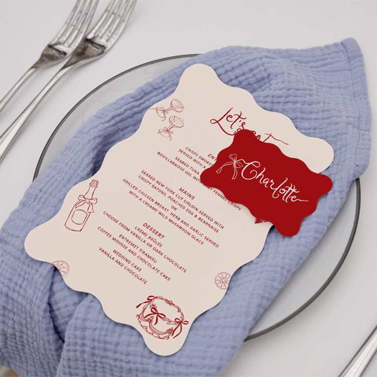 Georgie - Menu and Place Card