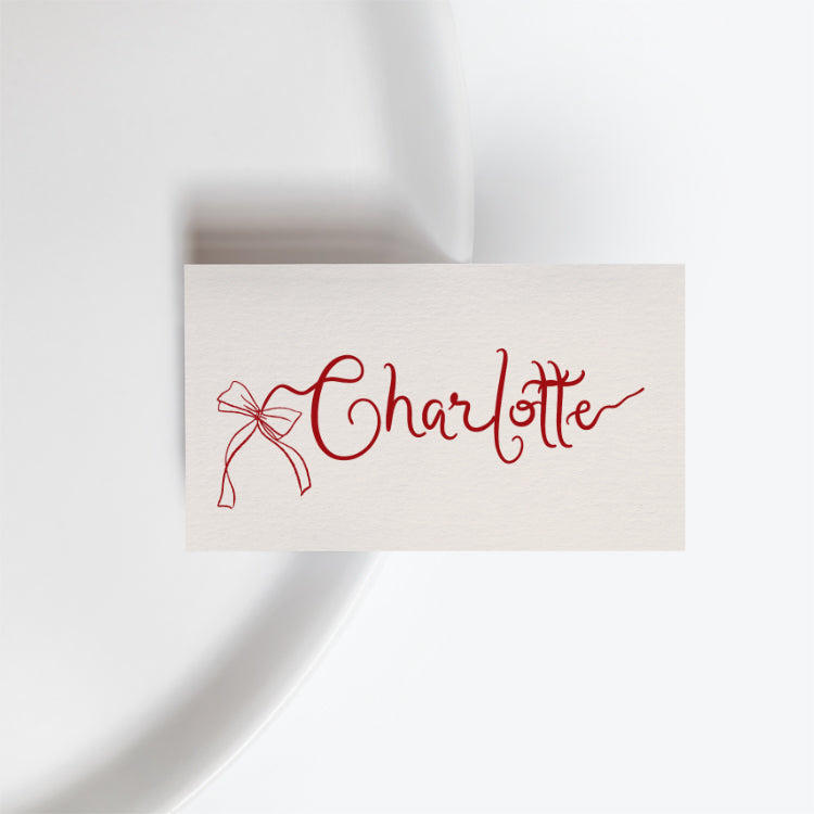 Hand Drawn Wedding Place Card