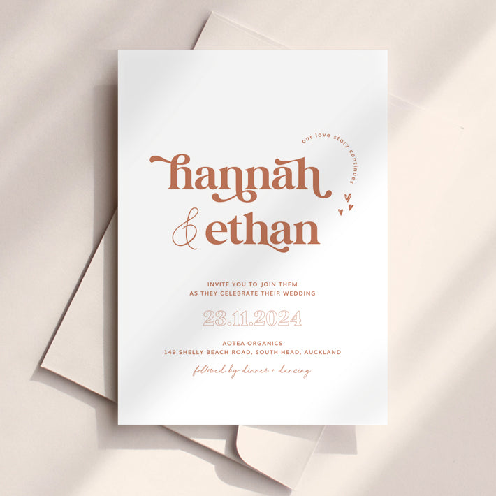 Hannah - Wedding Invitation