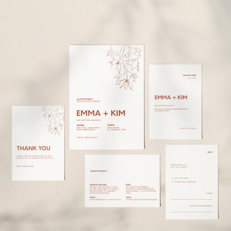 Minimal Wedding Invitation Suite