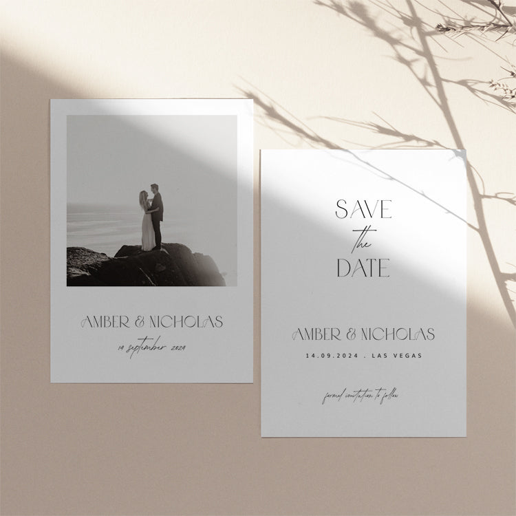 Modern Rustic Wedding Invitation Suite