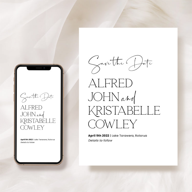 Modern Save The Date Card Template