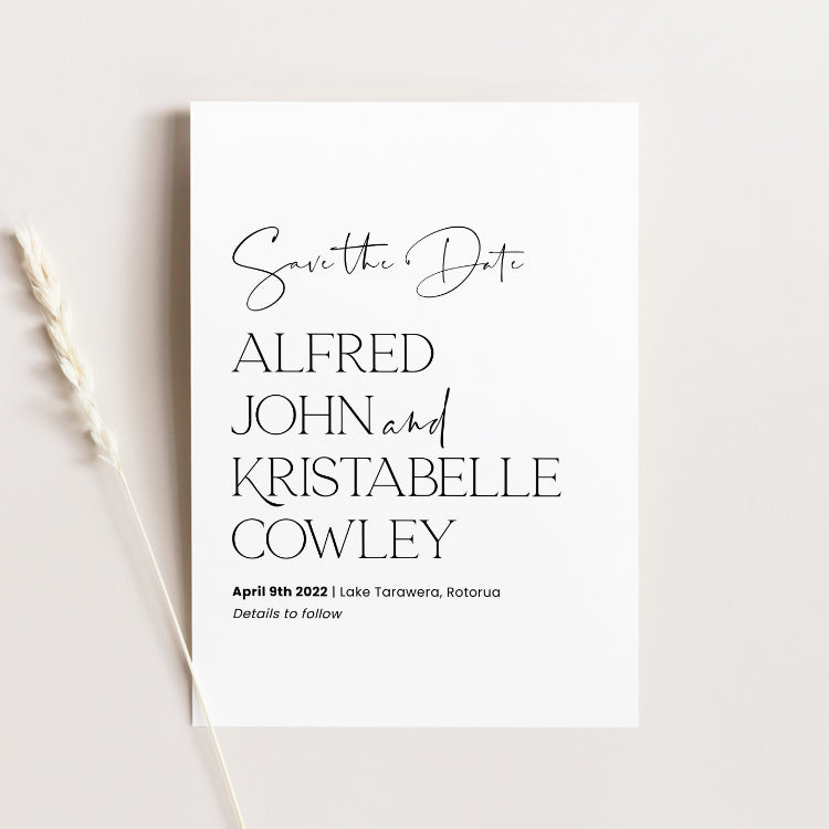 Modern Save The Date Card Template