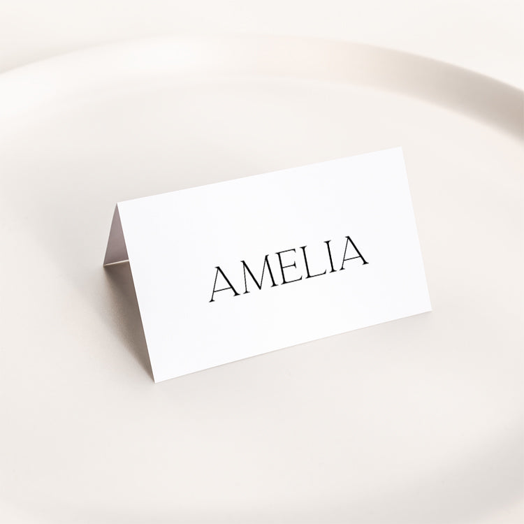 Modern Wedding Place Card Template