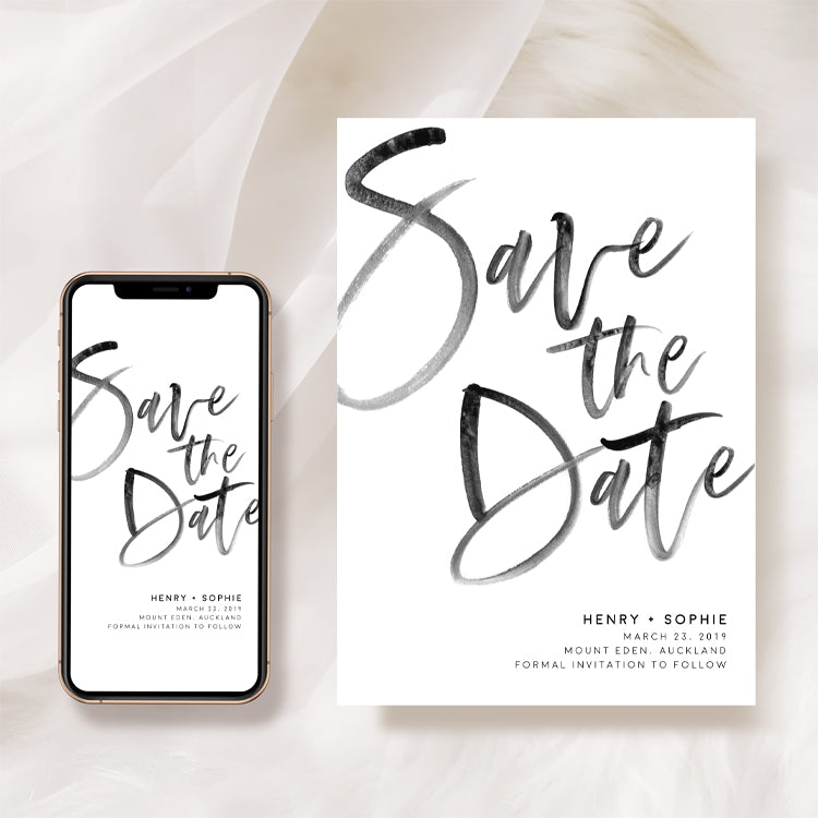 Modern Wedding Save the Date Printable Templates