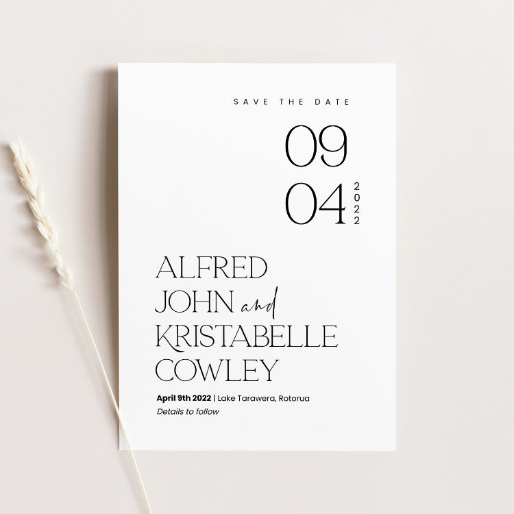 Modern Wedding Save The Dates Template