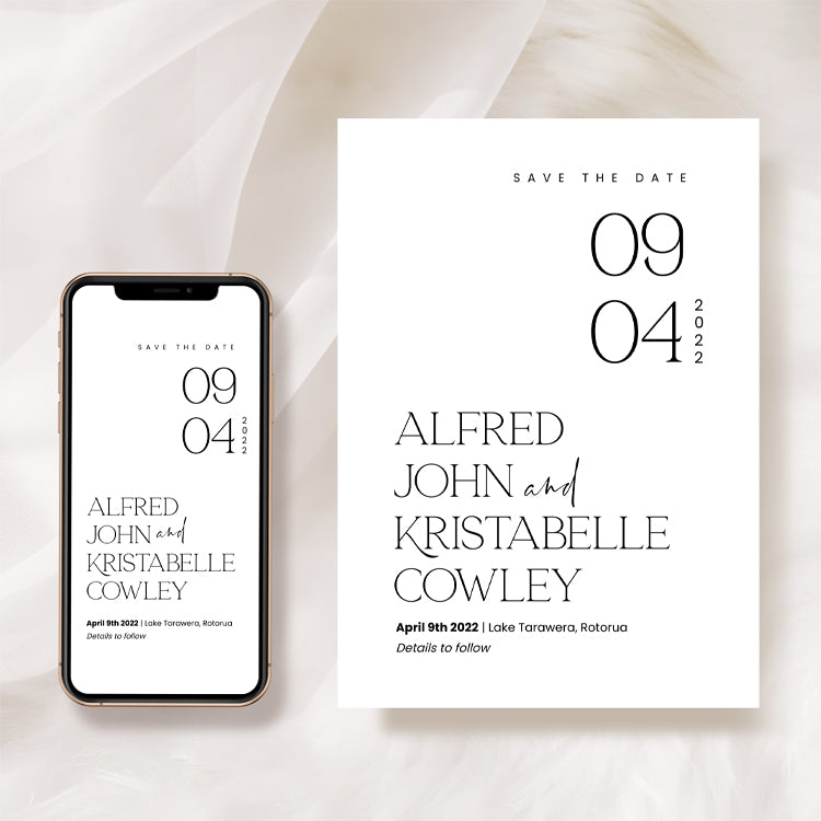 Modern Wedding Save The Dates Template