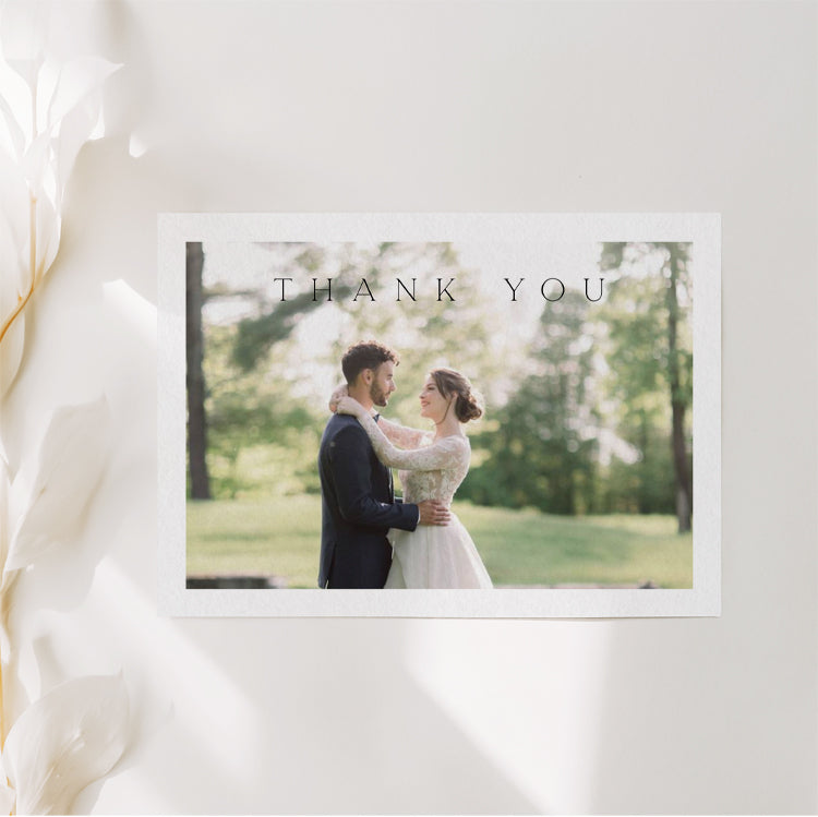 Modern Wedding Thank You Card Template