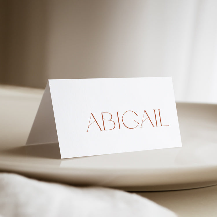 modern wedding place cards