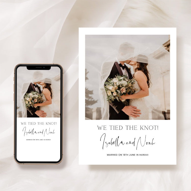 Photo Elopement Announcements & Cards