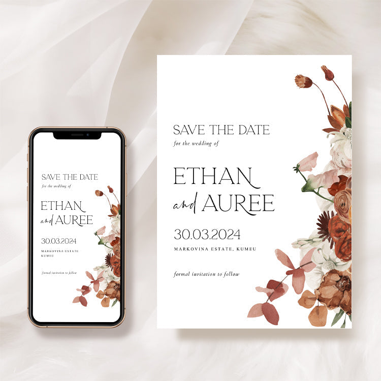 Rustic Wedding Invitation Suite