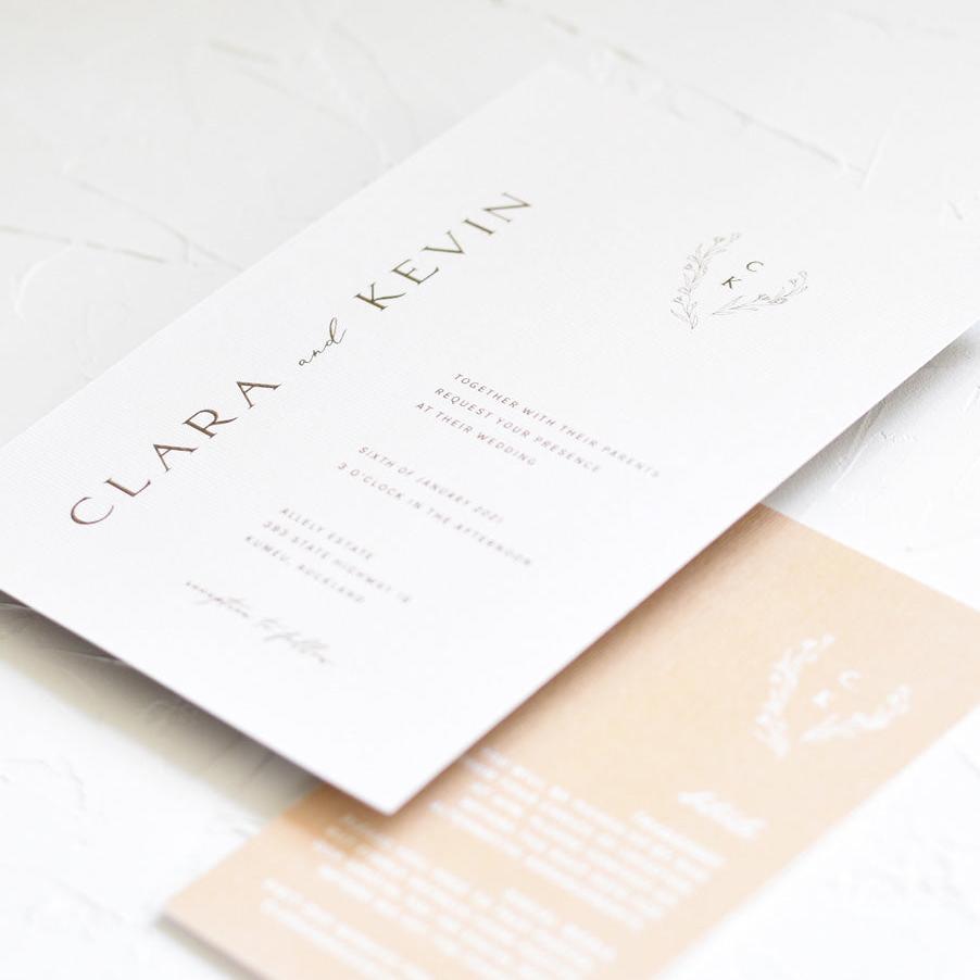 minimalist wedding invitations