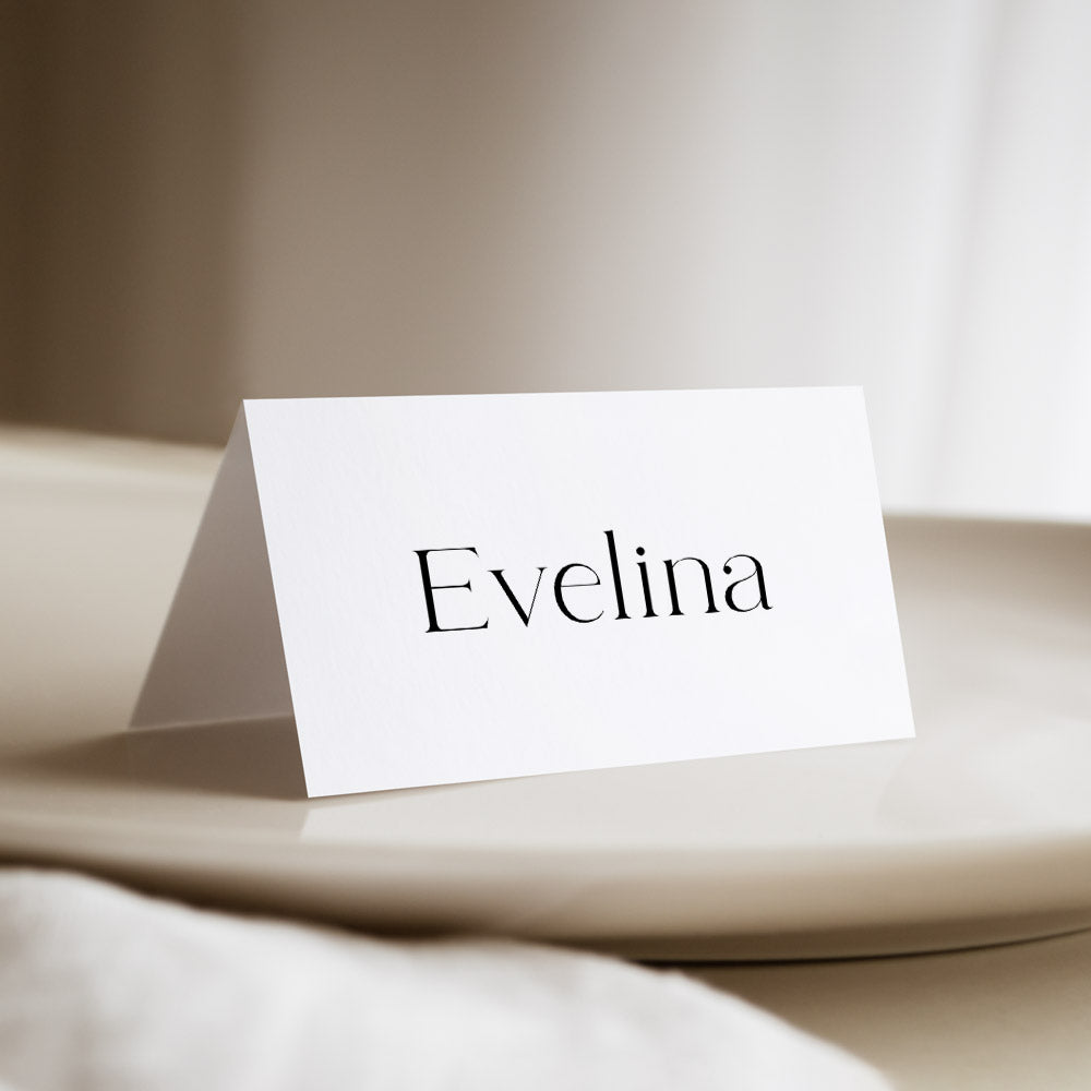 Simple Elegant Wedding Place Card