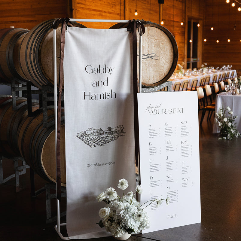 Simple Elegant Wedding Signage Package