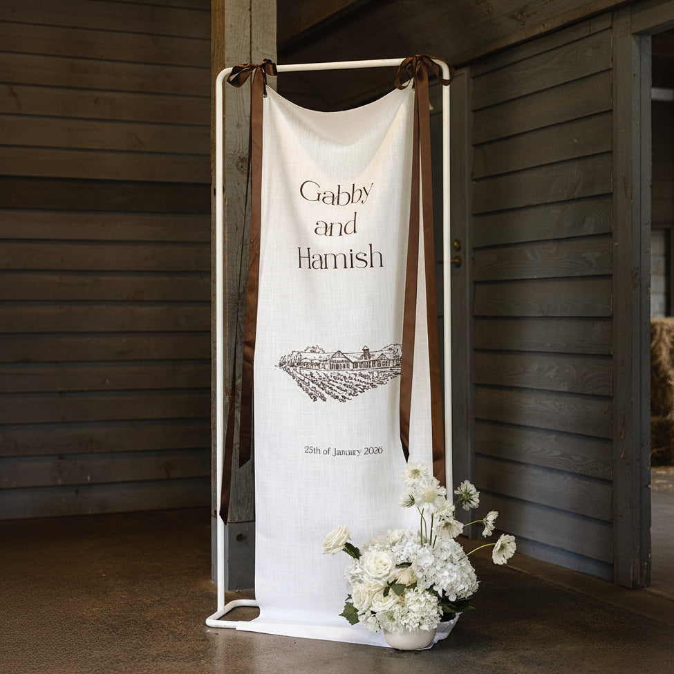Simple Elegant Wedding Welcome Sign