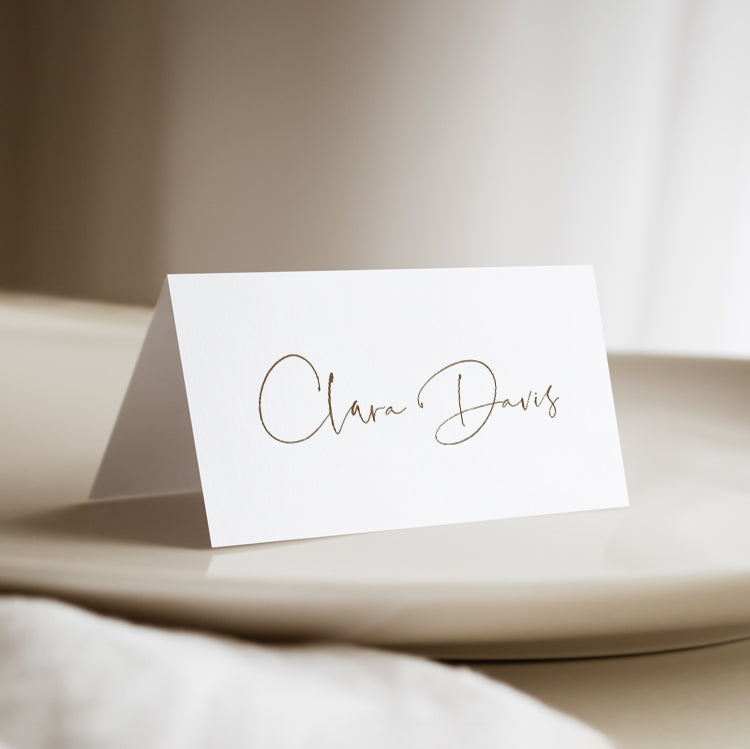 Simple Wedding Place Card Template