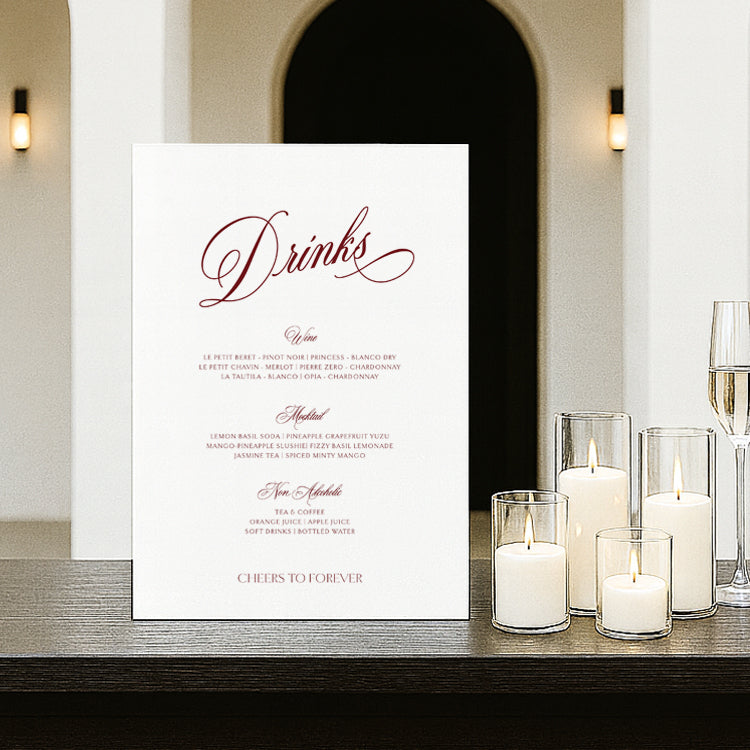 Victoria - Wedding Bar Sign