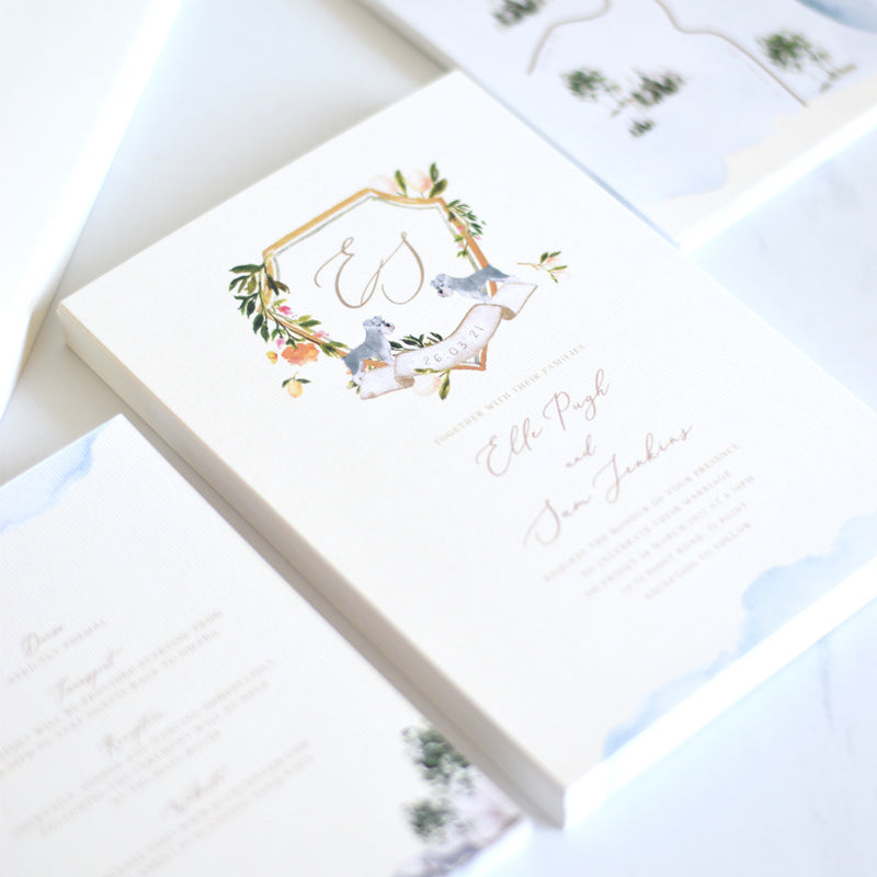 watercolour wedding invitations