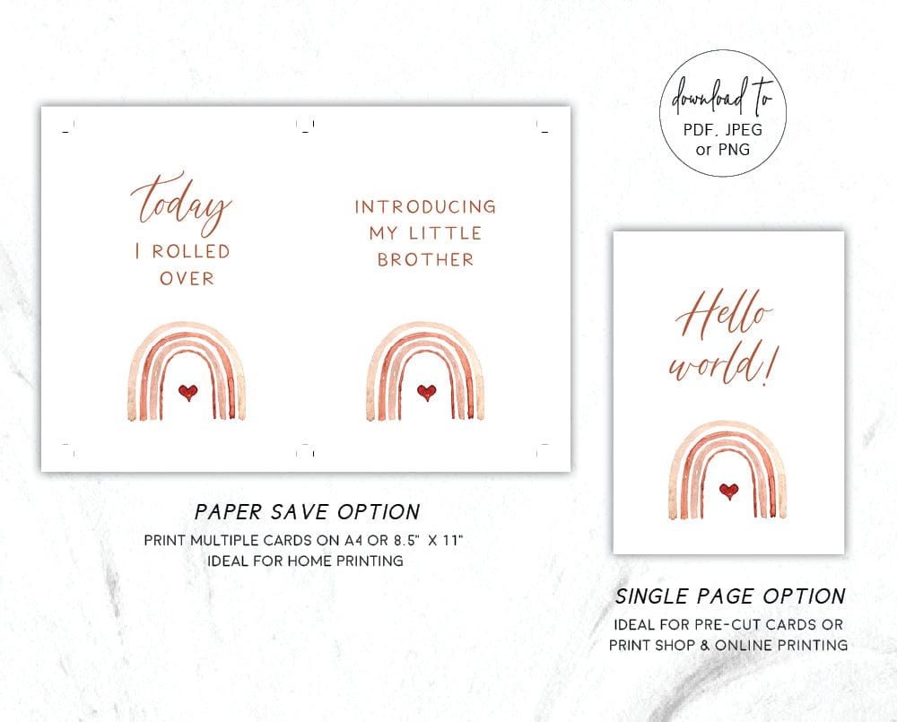 Baby Milestone Cards Printable