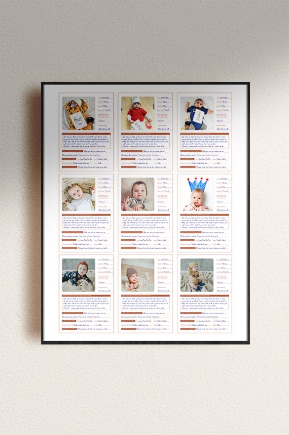 Baby Milestone Cards Printable