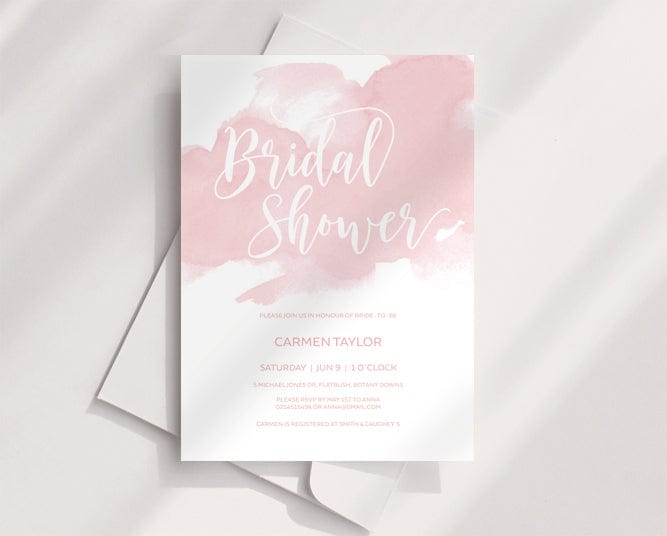 Blush Pink Bridal Shower Template