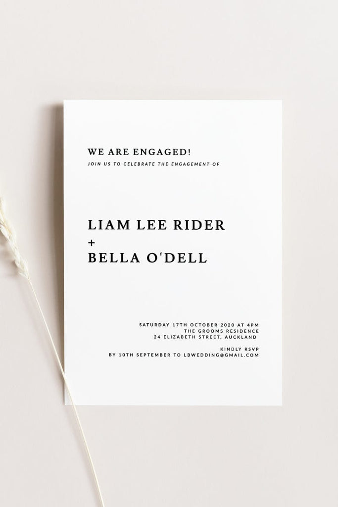Elegant Engagement Party Invitation Template