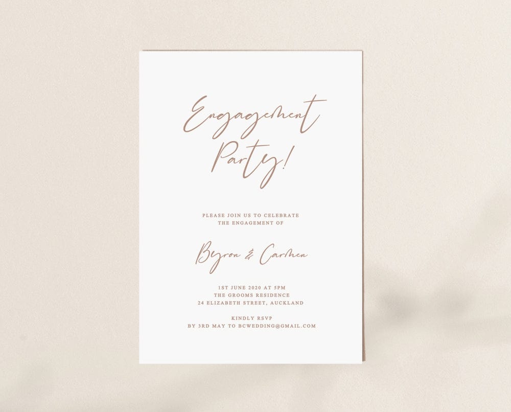 Engagement Party Invitation Template