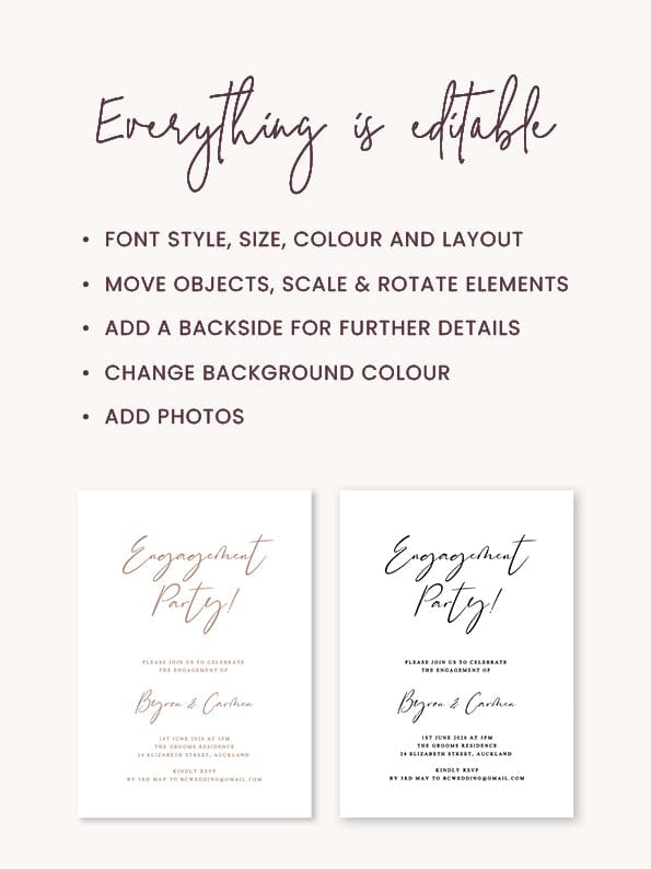 Engagement Party Invitation Template