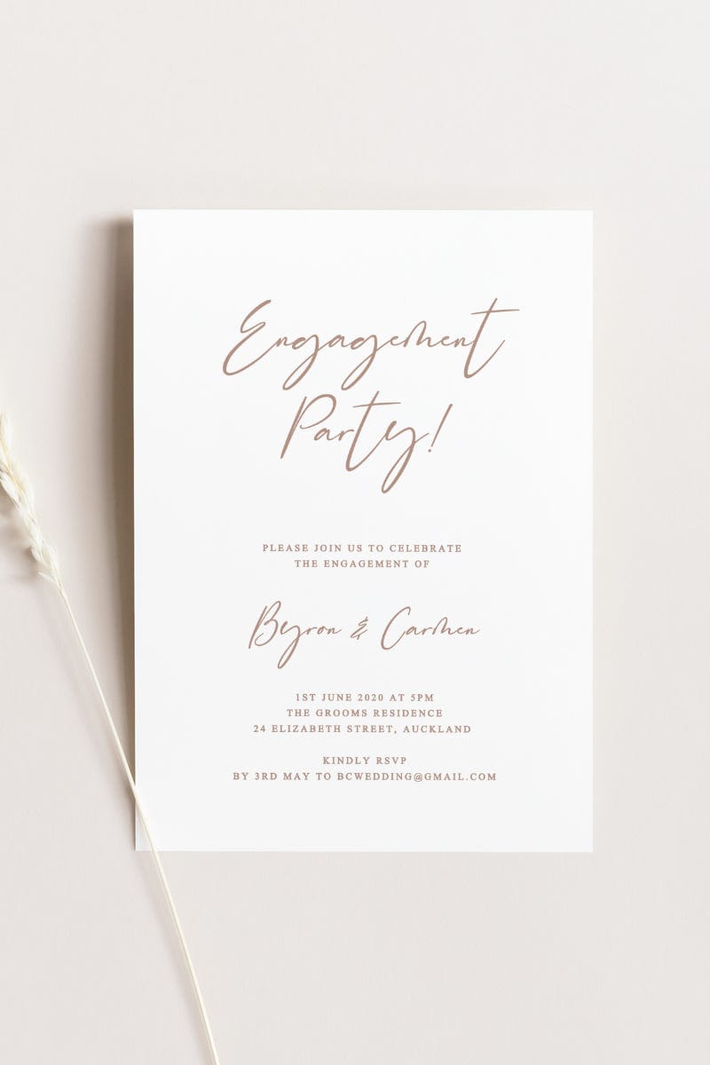 Engagement Party Invitation Template