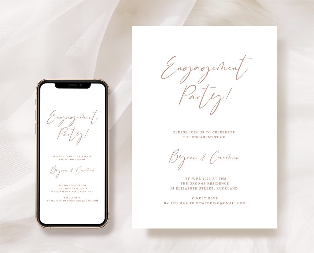 Engagement Party Invitation Template