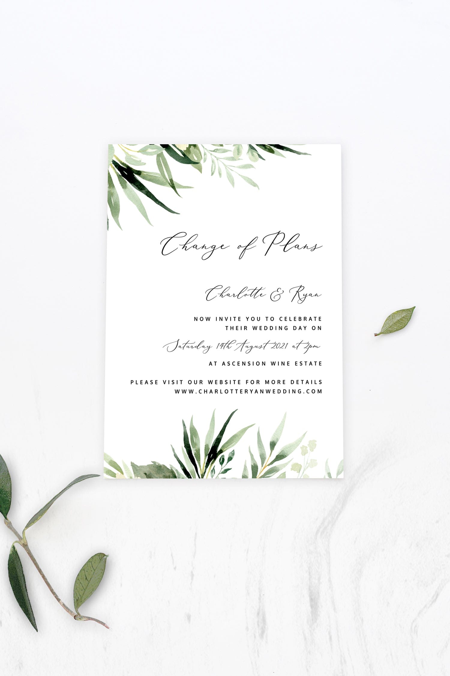 greenery-wedding-postponed-card-change-of-plans-printable-template-download