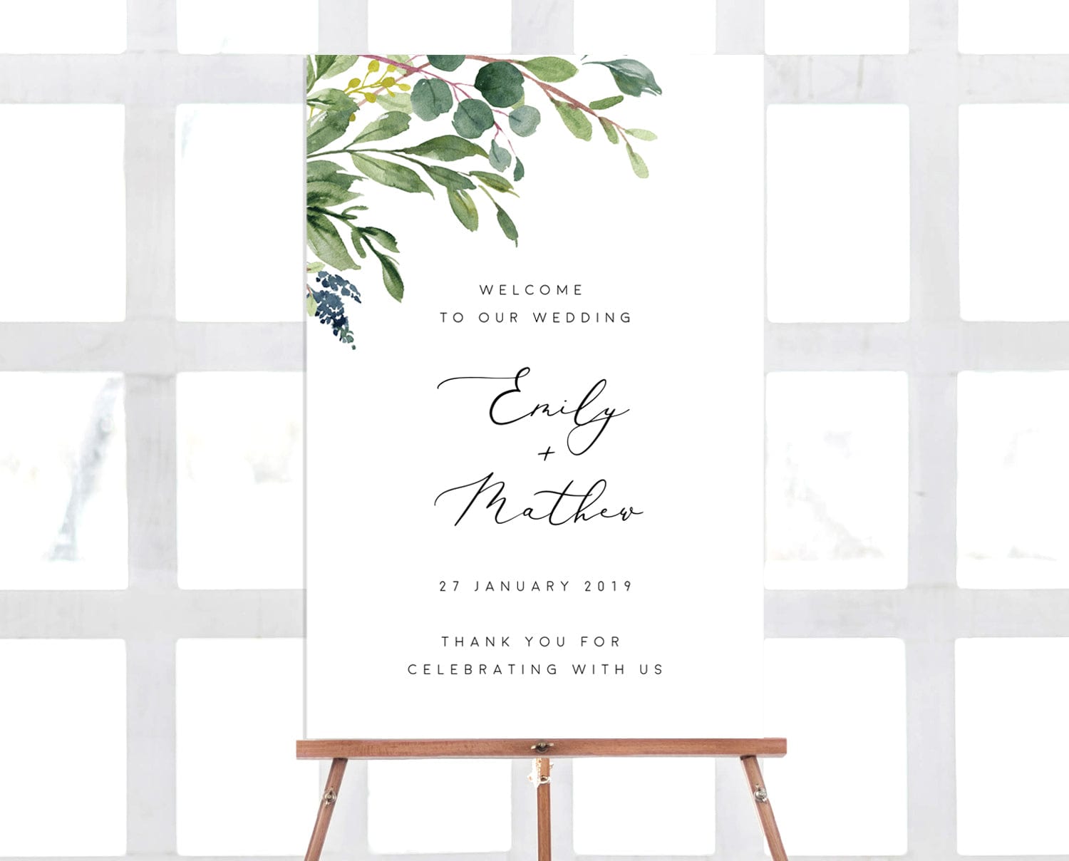 wedding welcome sign