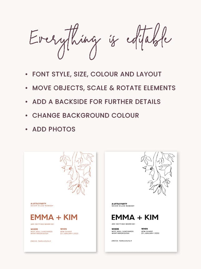 Minimal Wedding Invitation Suite