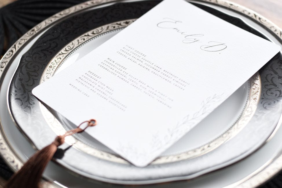 wedding menu template