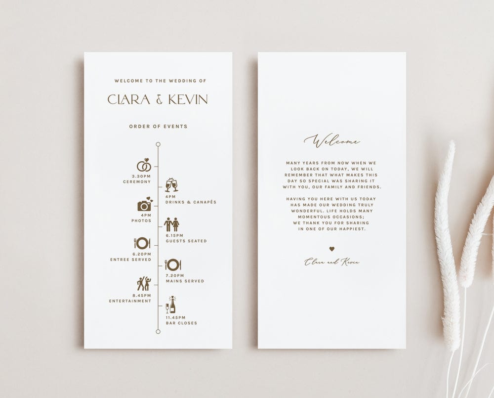 Modern Wedding Welcome Bag Note Template – TimberWink Studio