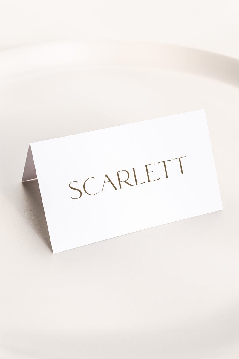 Minimalist Wedding Place Card Template