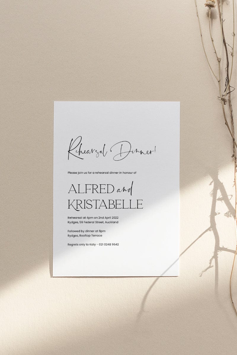 Modern Rehearsal Dinner Invitation Template