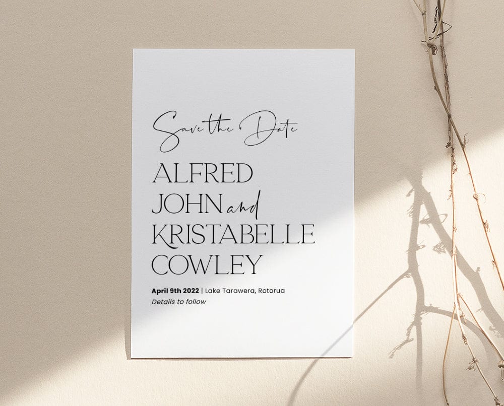 Modern Save The Date Card Template