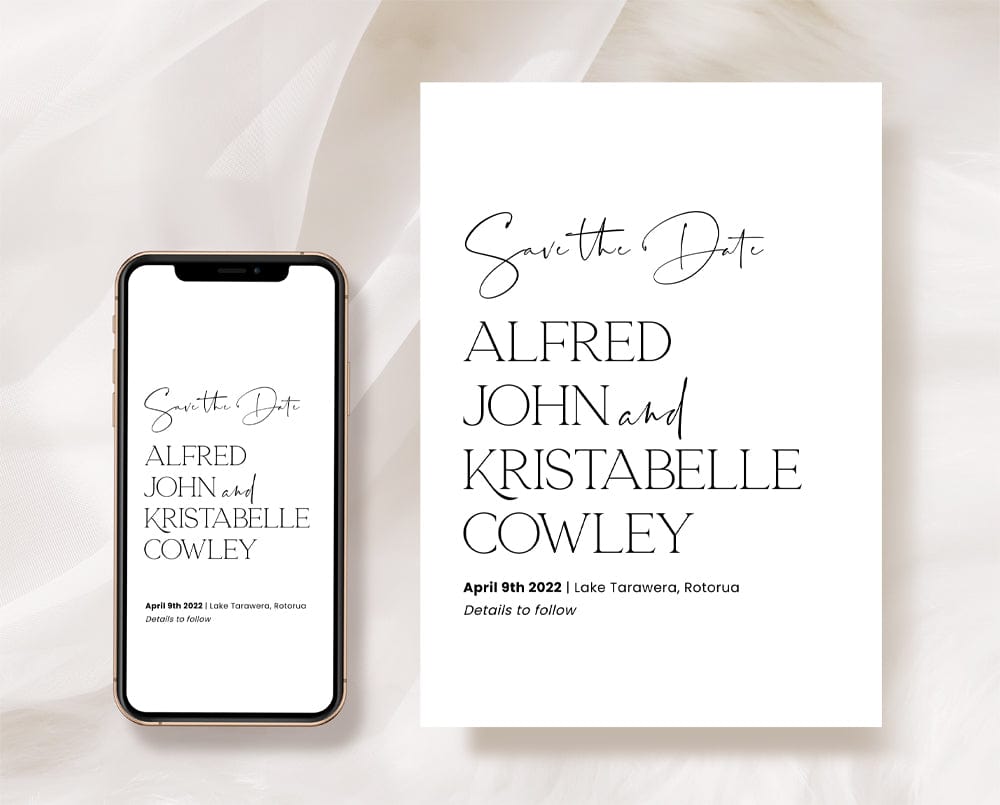 Modern Save The Date Card Template