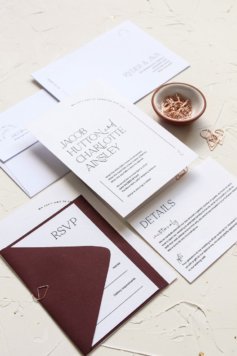 Modern Wedding Invitation Set