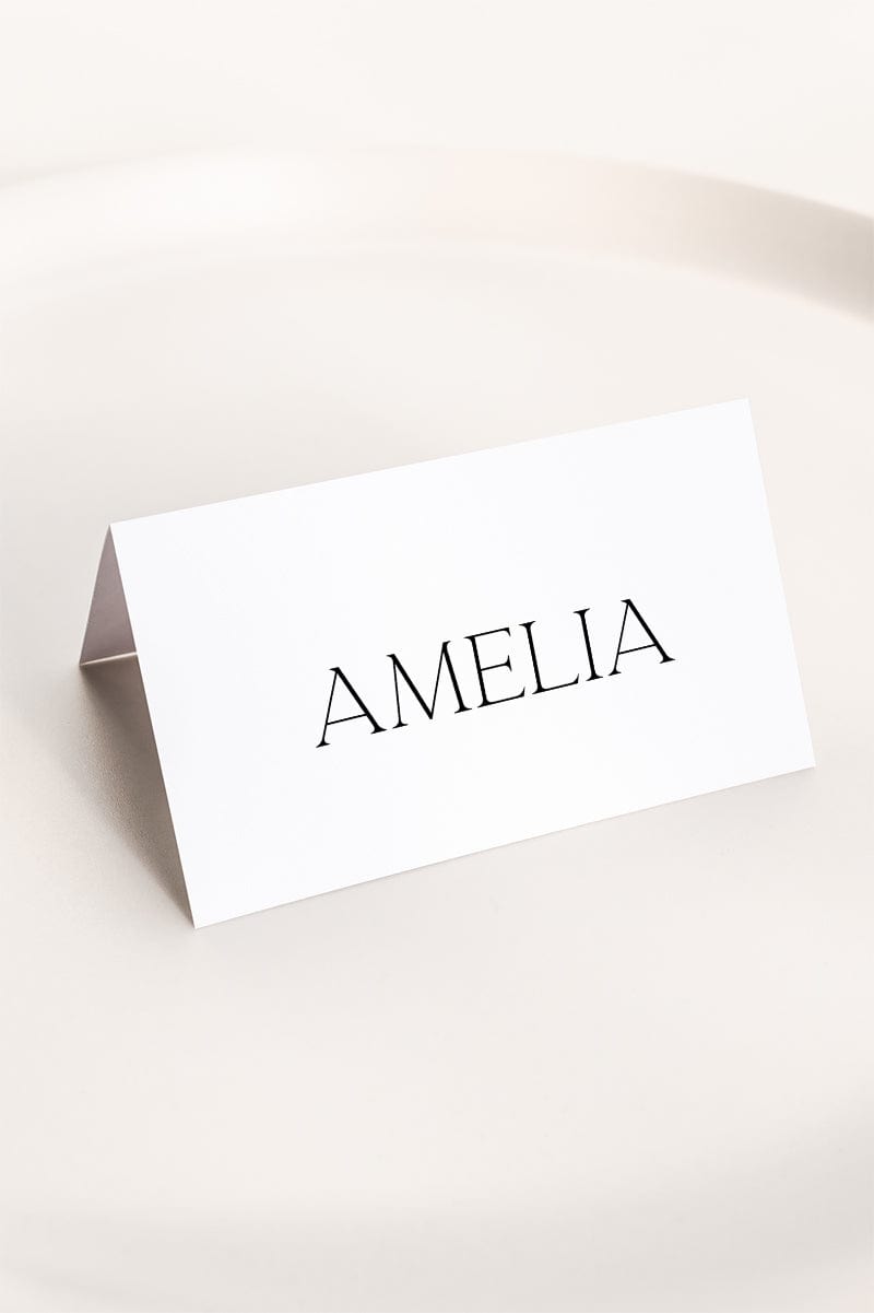 Modern Wedding Place Card Template