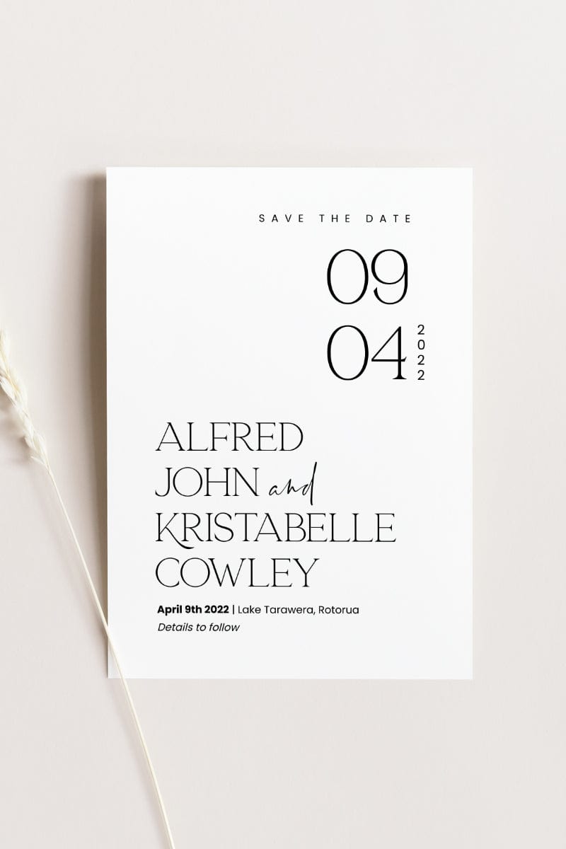 Modern Wedding Save The Dates Template