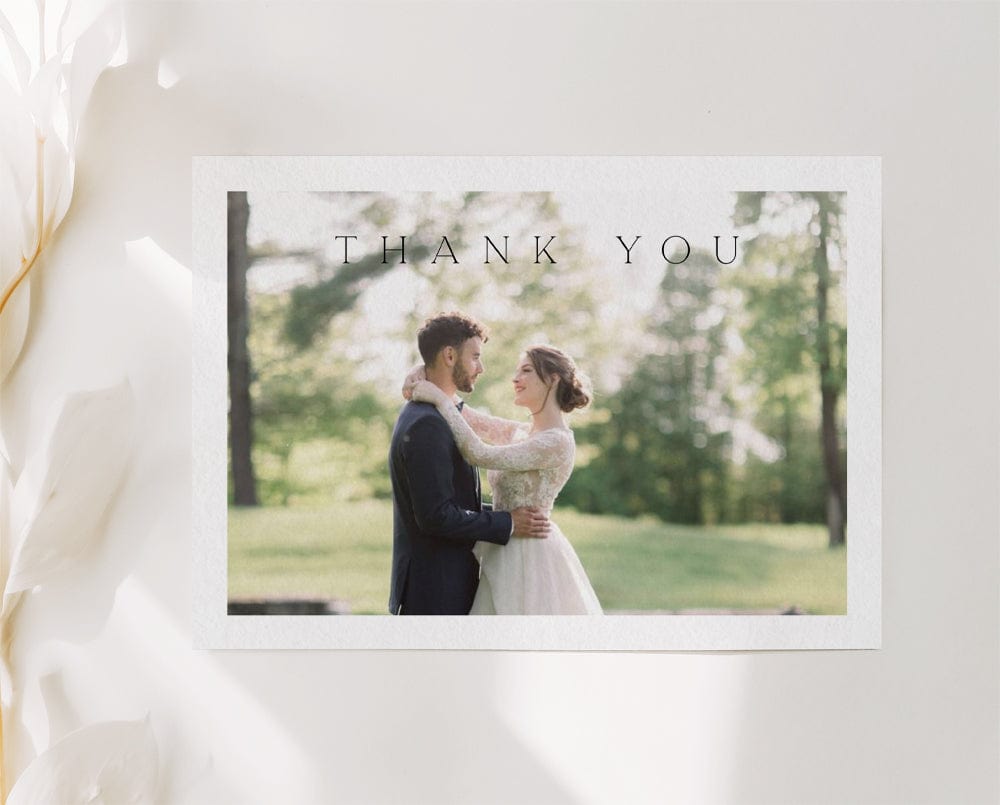 Modern Wedding Thank You Card Template