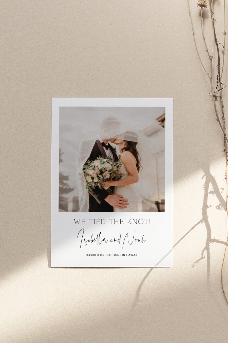 Photo Elopement Announcements & Cards